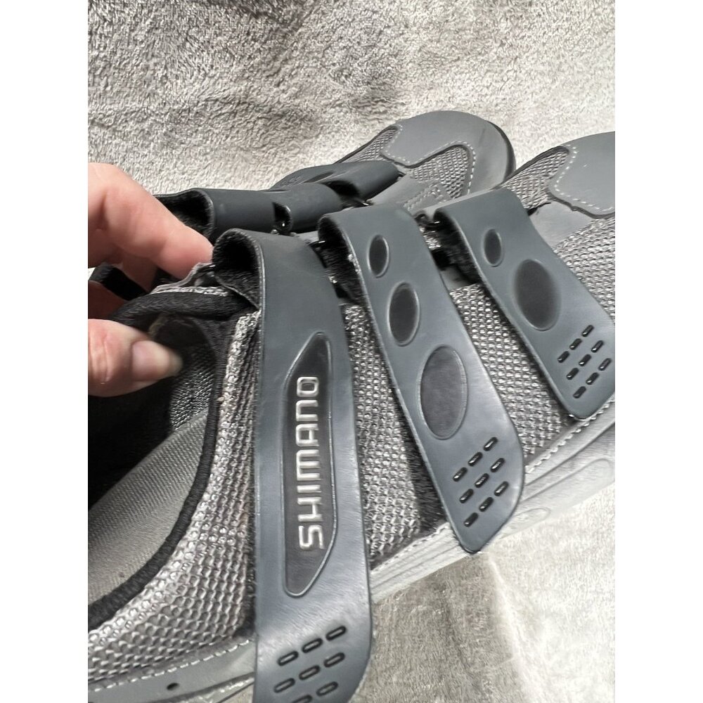 SHIMANO SH-M 120G Men’s Size 9 US Strap Cycling Shoes Gray EU 43 Bicycle - Picture 4 of 8